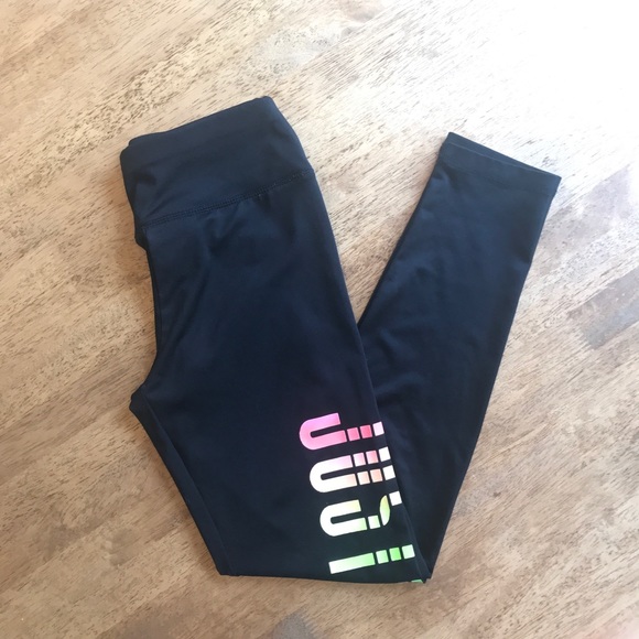 Justice Leggings Rainbow Logo 